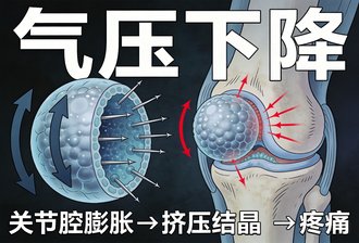 一变天关节就疼？痛风患者的"人体天气预报"，其实是这么回事