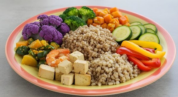均衡饮食搭配示意